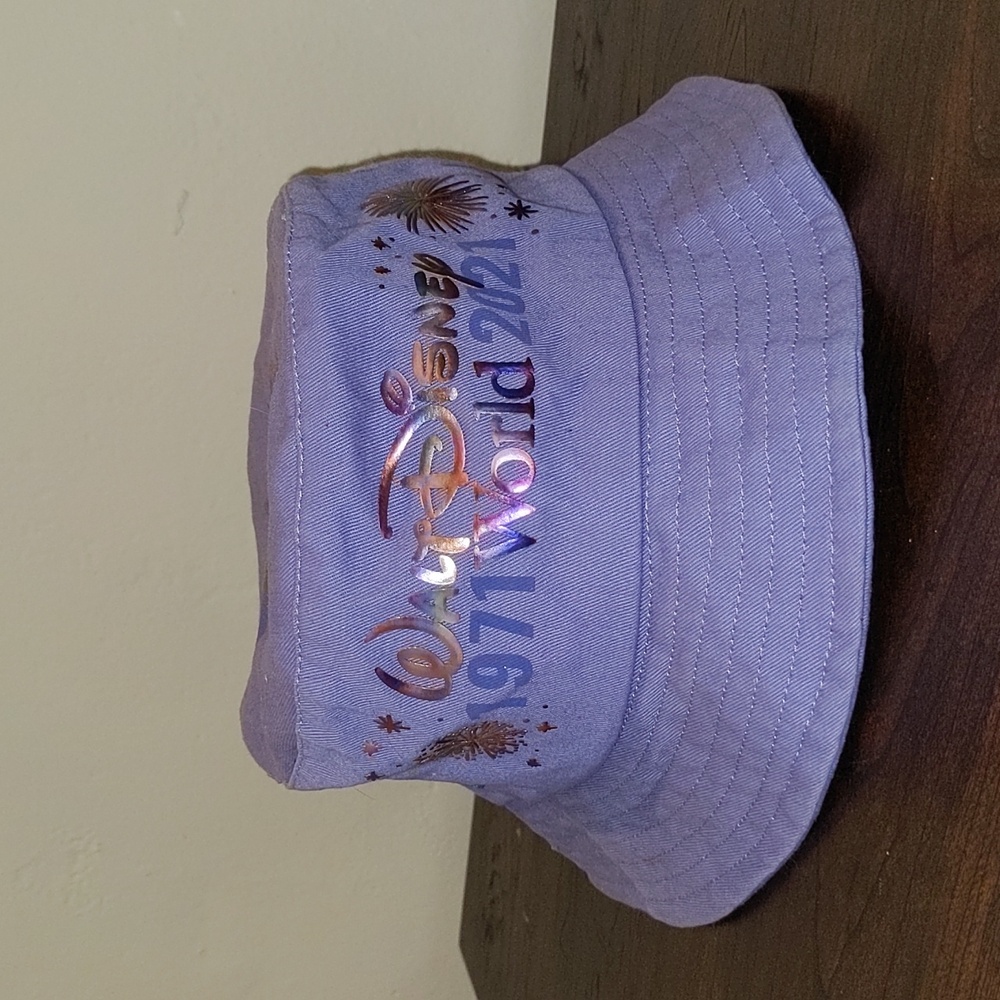 Disney Spirit Jersey Walt Disney World 50th Anniversary Purple Bucket Hat OS
